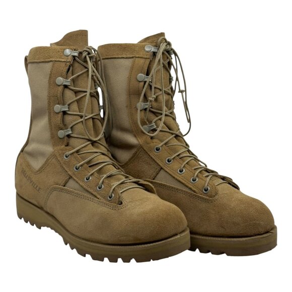 Belleville 790G Gore-Tex Military Combat Boots Tan Vibram Soles Sz 10.5 Mens USA - Picture 1 of 14